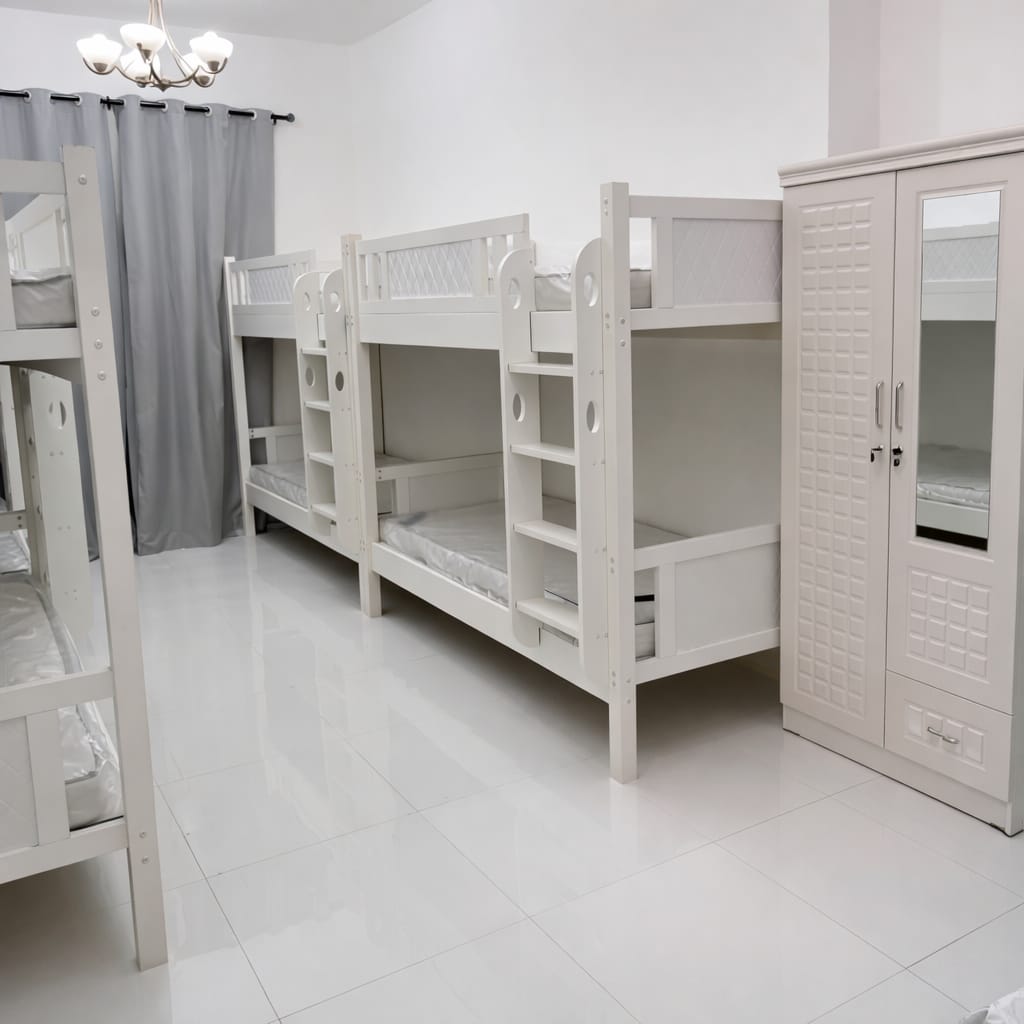 Single size Wooden Bunk Bed with Mattress