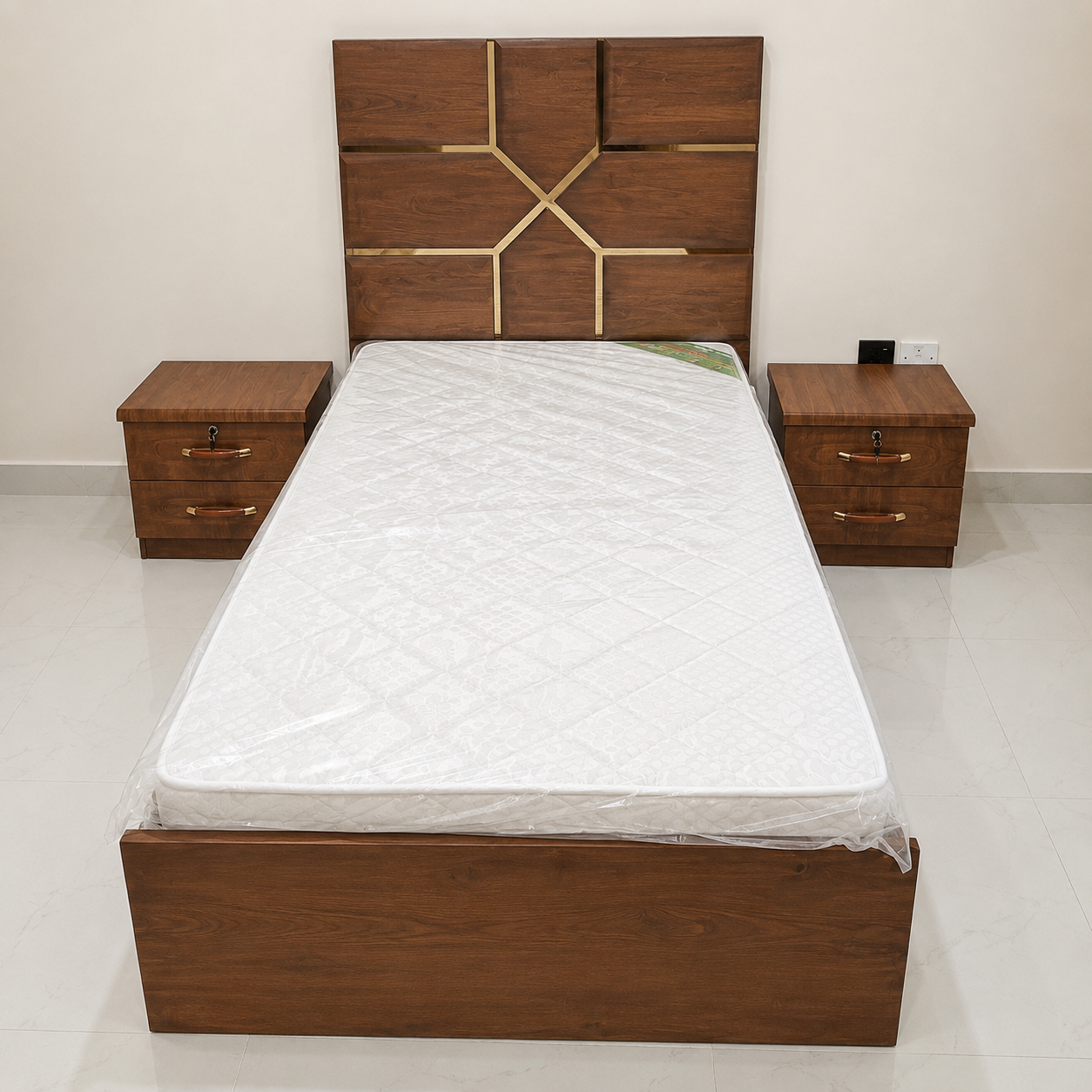 Single Bed with Mattress