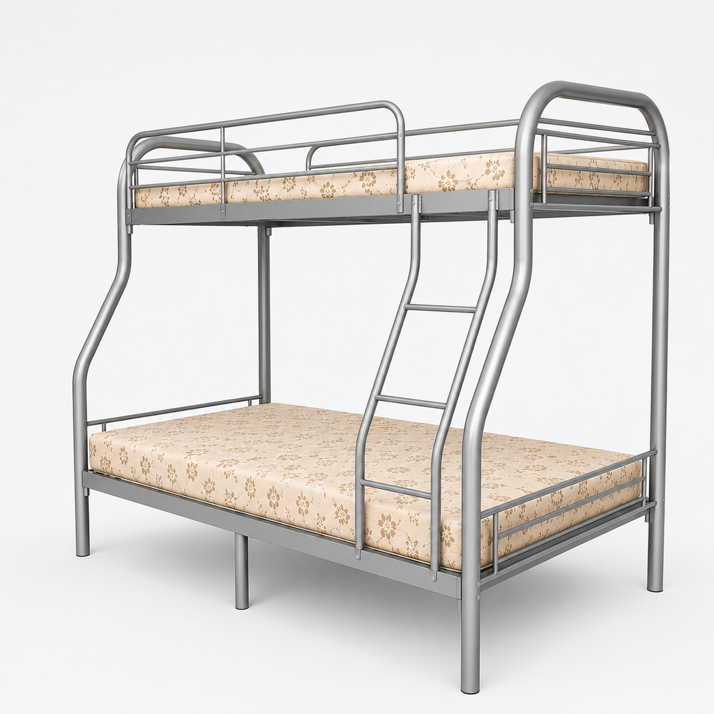 Double Metal Bunk Bed with Mattress
