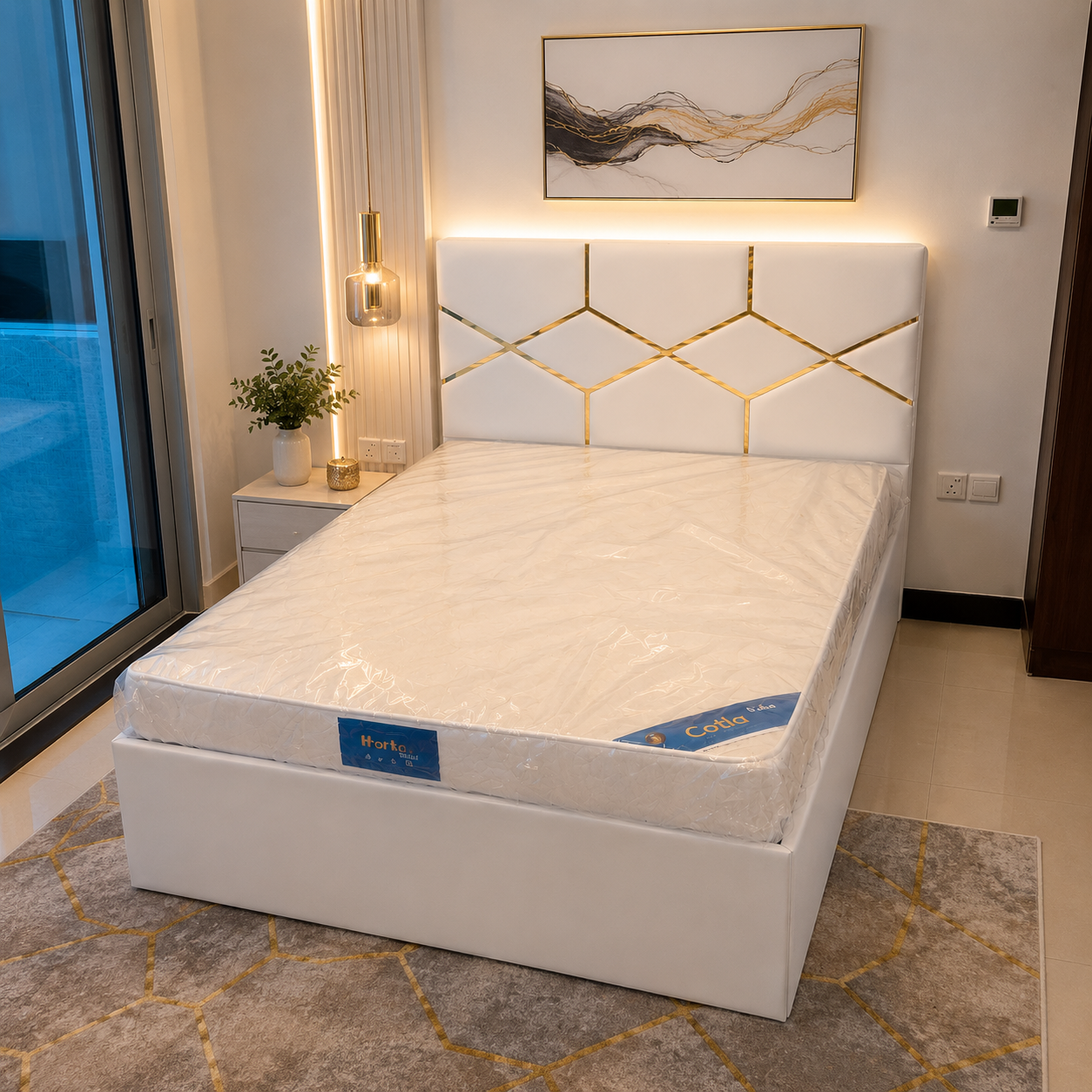 Double Bed with Mattress