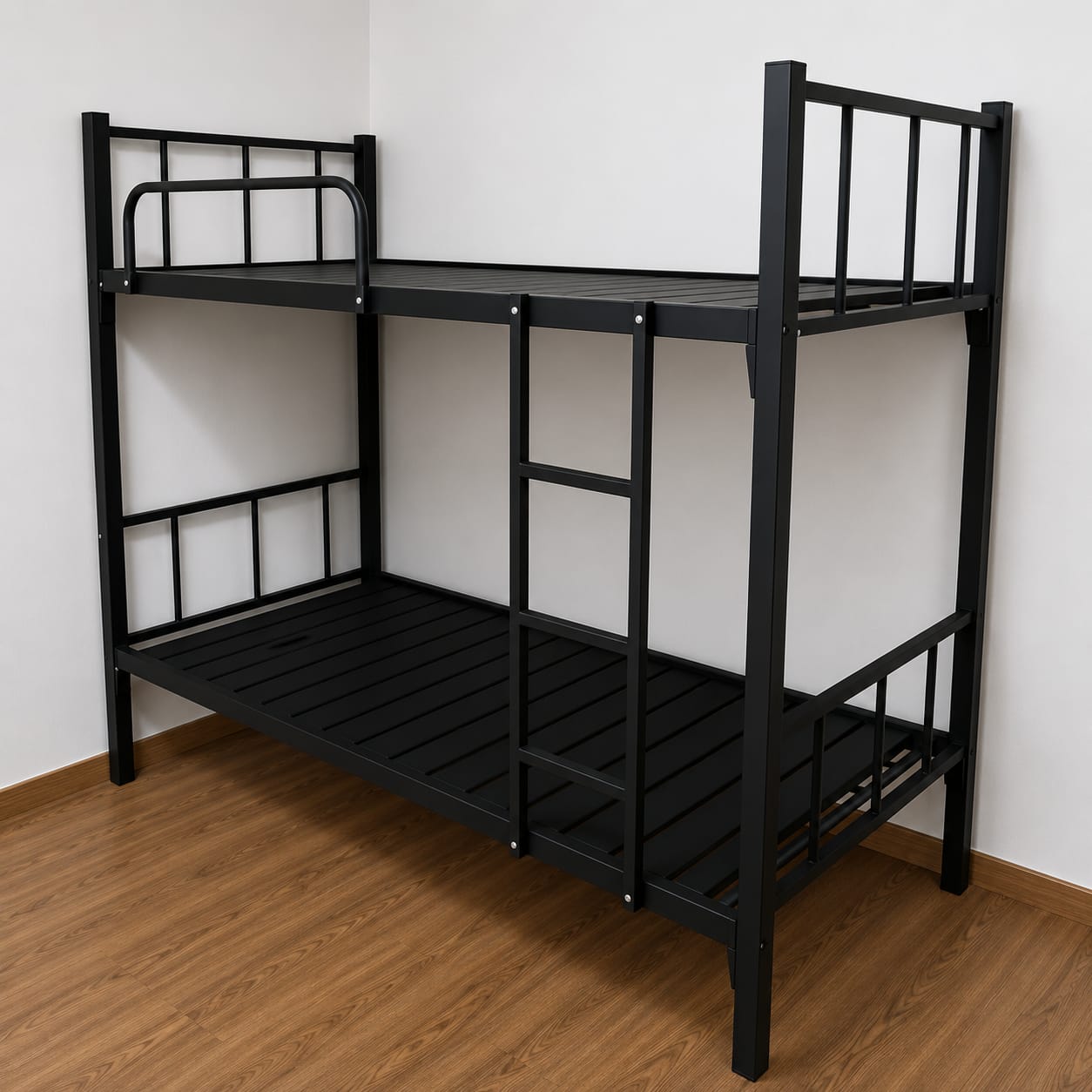 Heavy Duty Single Bunk Bed with Mattress
