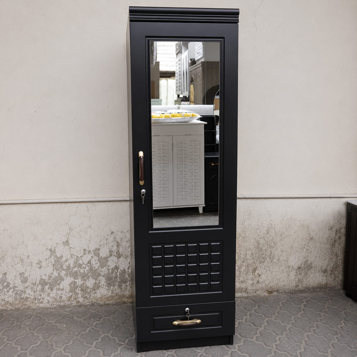 Single Door Wooden Cabinet