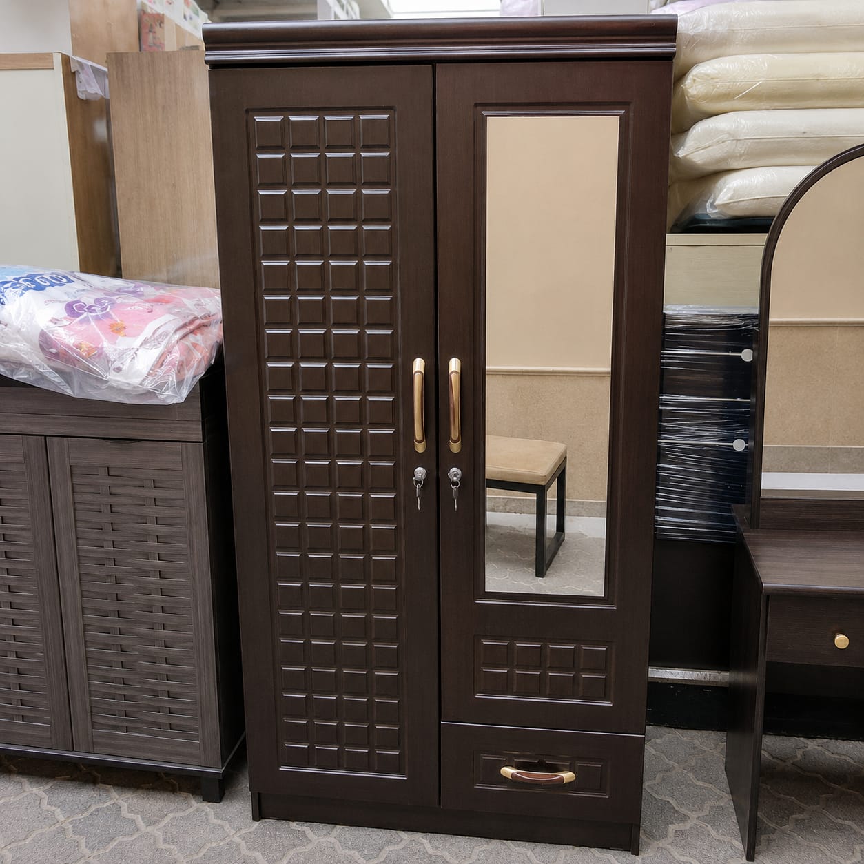 Two Door Wooden Cabinet