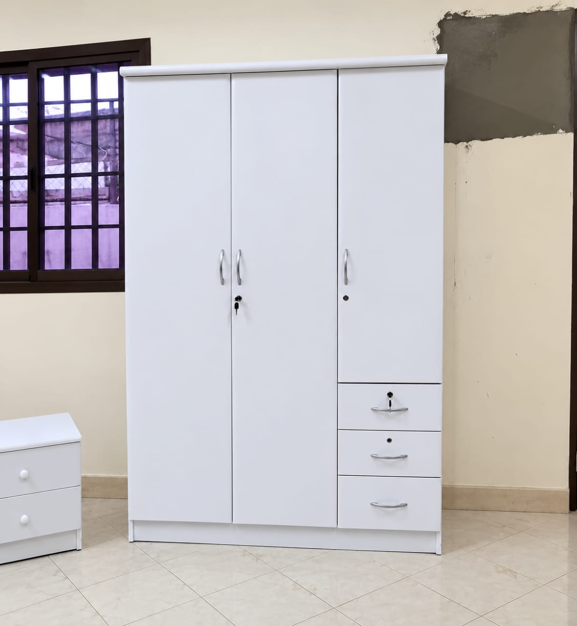 Three Door Wooden Cabinets