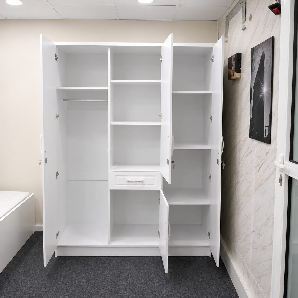 Three Door Wooden Cabinet