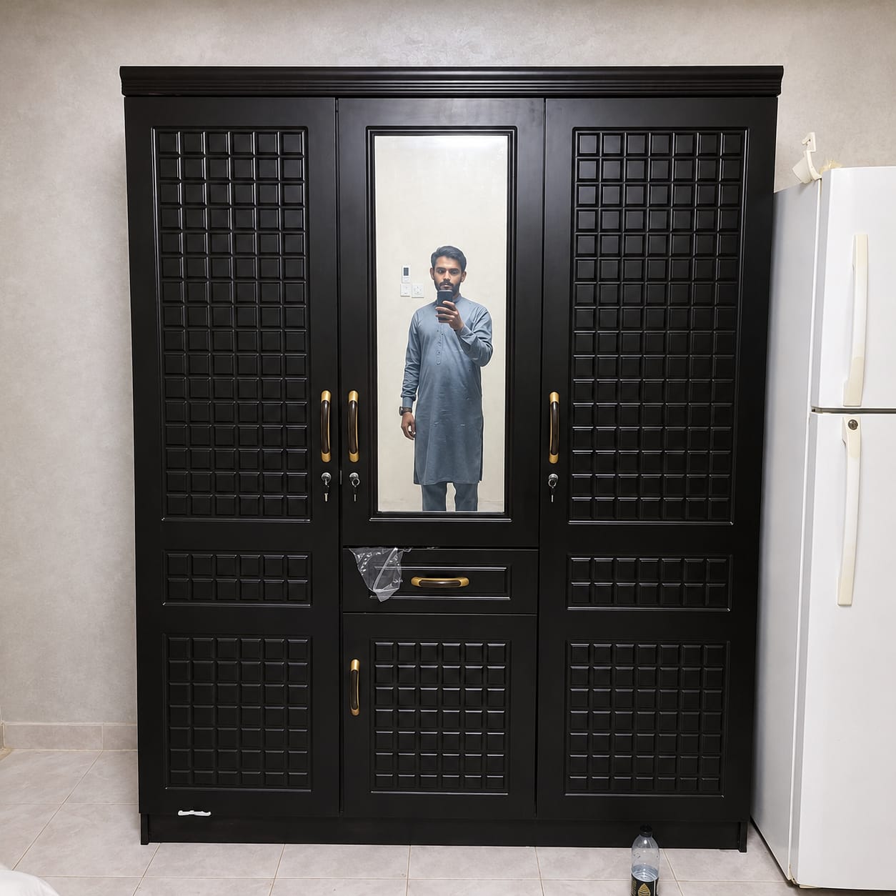Three Door Wooden Cabinet