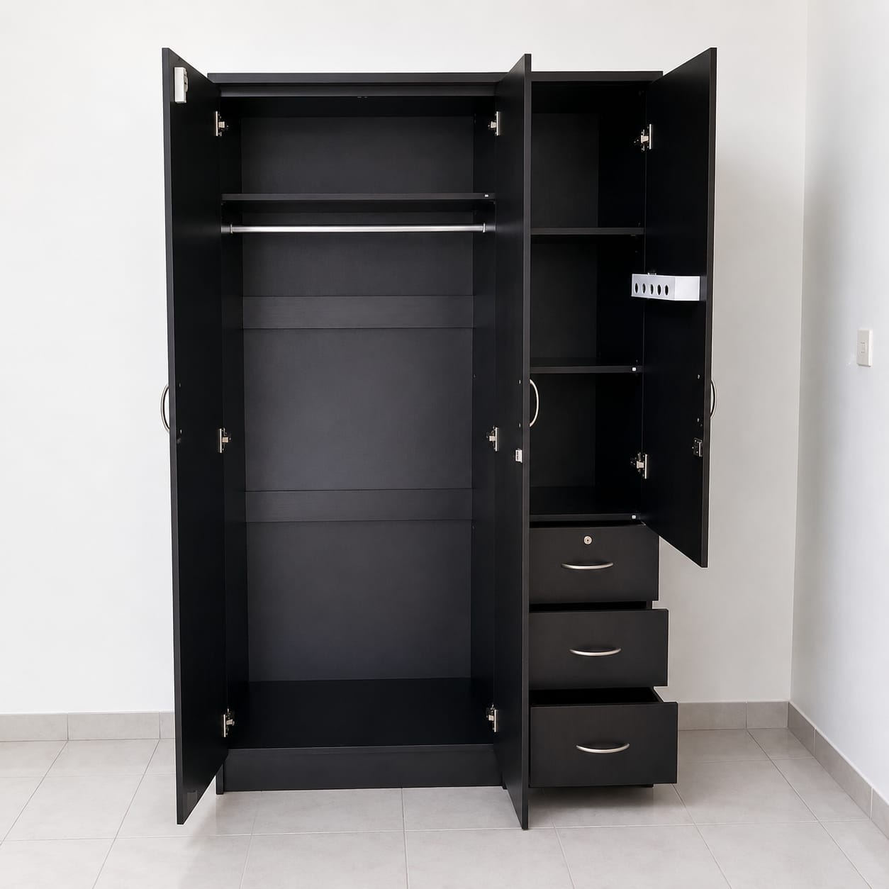 Three Door Wooden Cabinets