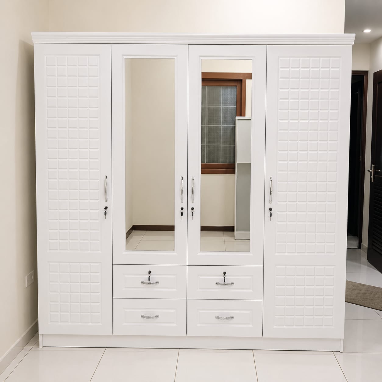 Four Door Wooden Cabinet
